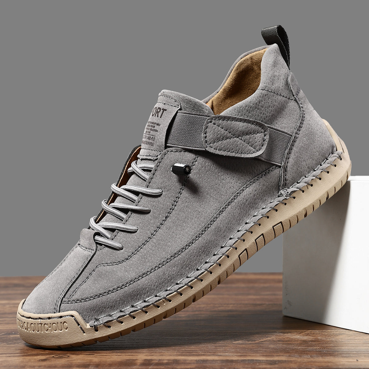 Chaussure confort Dayfoot coloris gris – vue studio